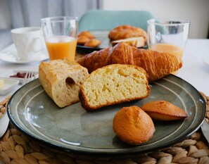 Kontinental frokost er inkludert hver dag