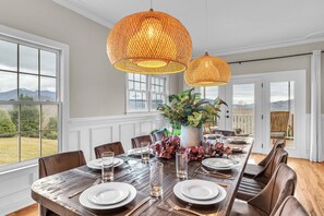 Dining - 7br Asheville Mansion, Views, Pool, Full Spa, Hot Tub, Gameroom - close to DownT (Asheville)