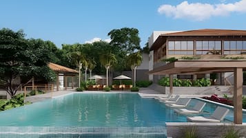 2 hồ bơi ngoài trời