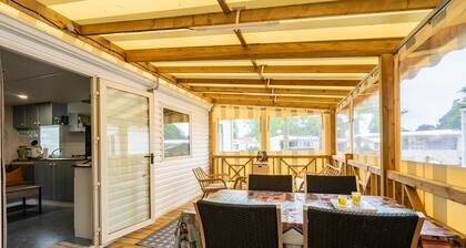 Mobile Home 'Mh75 La Tremblade' avec piscine partagée, terrasse et climatisation