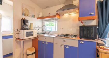 Mobile Home 'Mh 100 La Tremblade' avec piscine partagée, terrasse et jardin privé