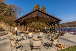 Outdoor dining - Amazing view of lake from water-front condo! Close to Ballparks National. (Camdenton)
