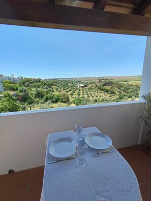 Outdoor dining - A window open to peace. The true heritage. (Seda)
