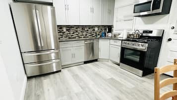 Microwave, oven, stovetop, dishwasher