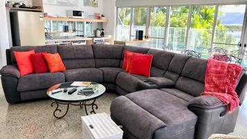 Smart TV, DVD player, books