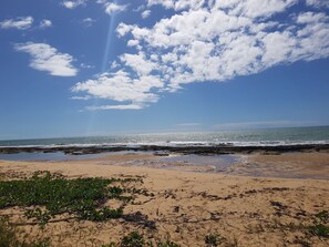 Vlak bij het strand