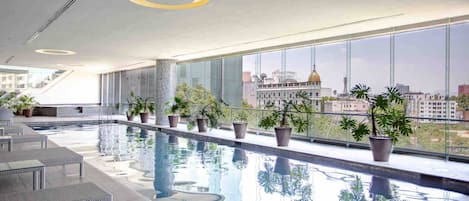 Indoor pool, a heated pool