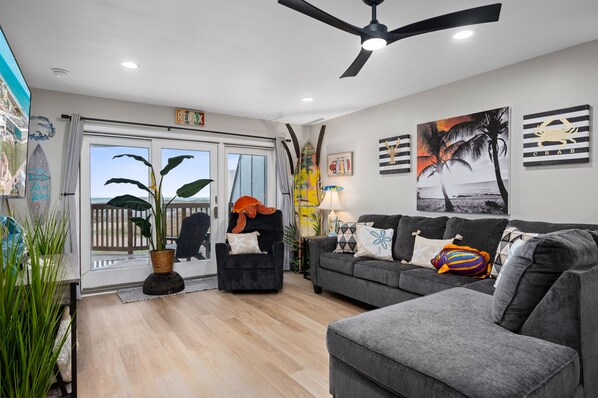 TV, table football, ping pong, books - La Mirage Condo 221 Beachfront Resort Condominiums with Private Boardwalk (Port Aransas)