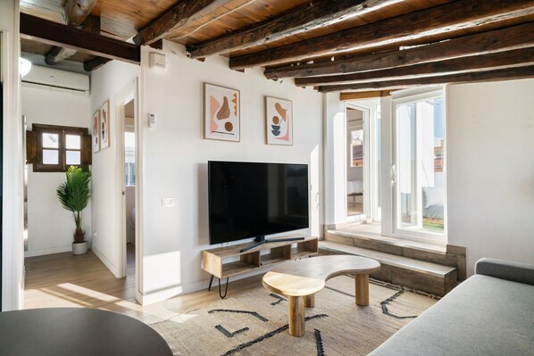 TV - atico en lavapies de alquiler temporal (Madrid)