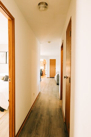 3 bedrooms, iron/ironing board, travel cot, WiFi