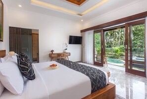 1 bedroom, desk, iron/ironing board, WiFi - Rice Field View Private Pool Villa in Ubud  (Bali)