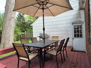 屋外ダイニングエリア