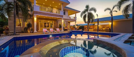 Front of property – evening/night