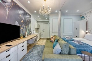 TV - Boutique Downtown Studio with Balcony 5, Zagreb, Croatia (Zagreb)