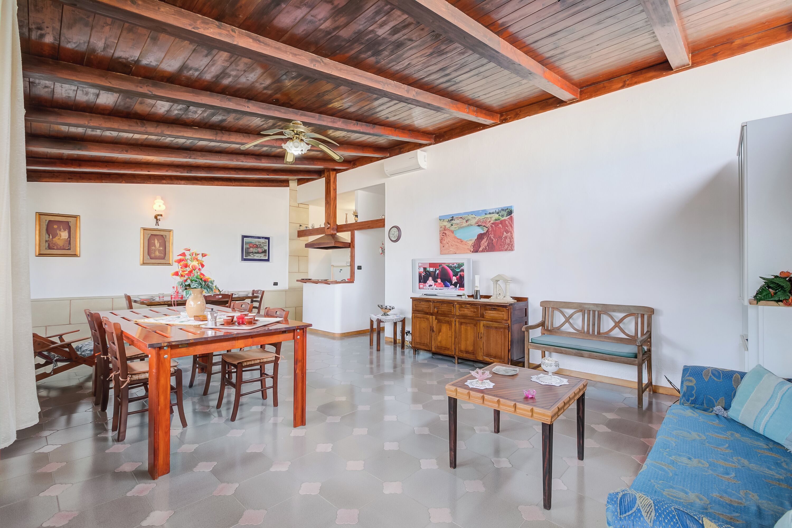 Standard Villa, Multiple Bedrooms (Villa Oasi al mare near the sea with) | Living area | 21-inch flat-screen TV with digital channels