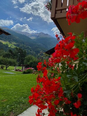 Property grounds - Holiday Apartment "Casa Clus Bormio 2" with Mountain View, 2 Balconies & Wi-Fi (Valdisotto)