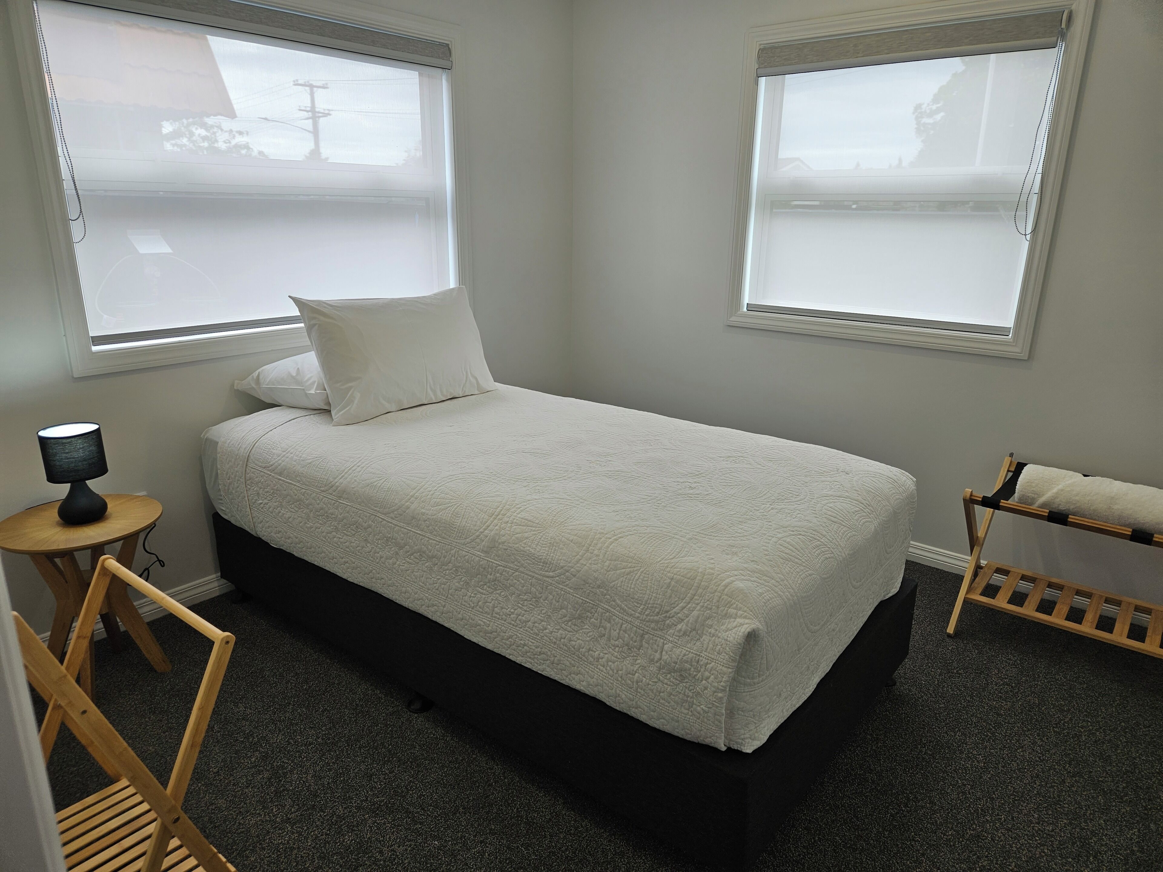 2 bedrooms, individually decorated, individually furnished, desk