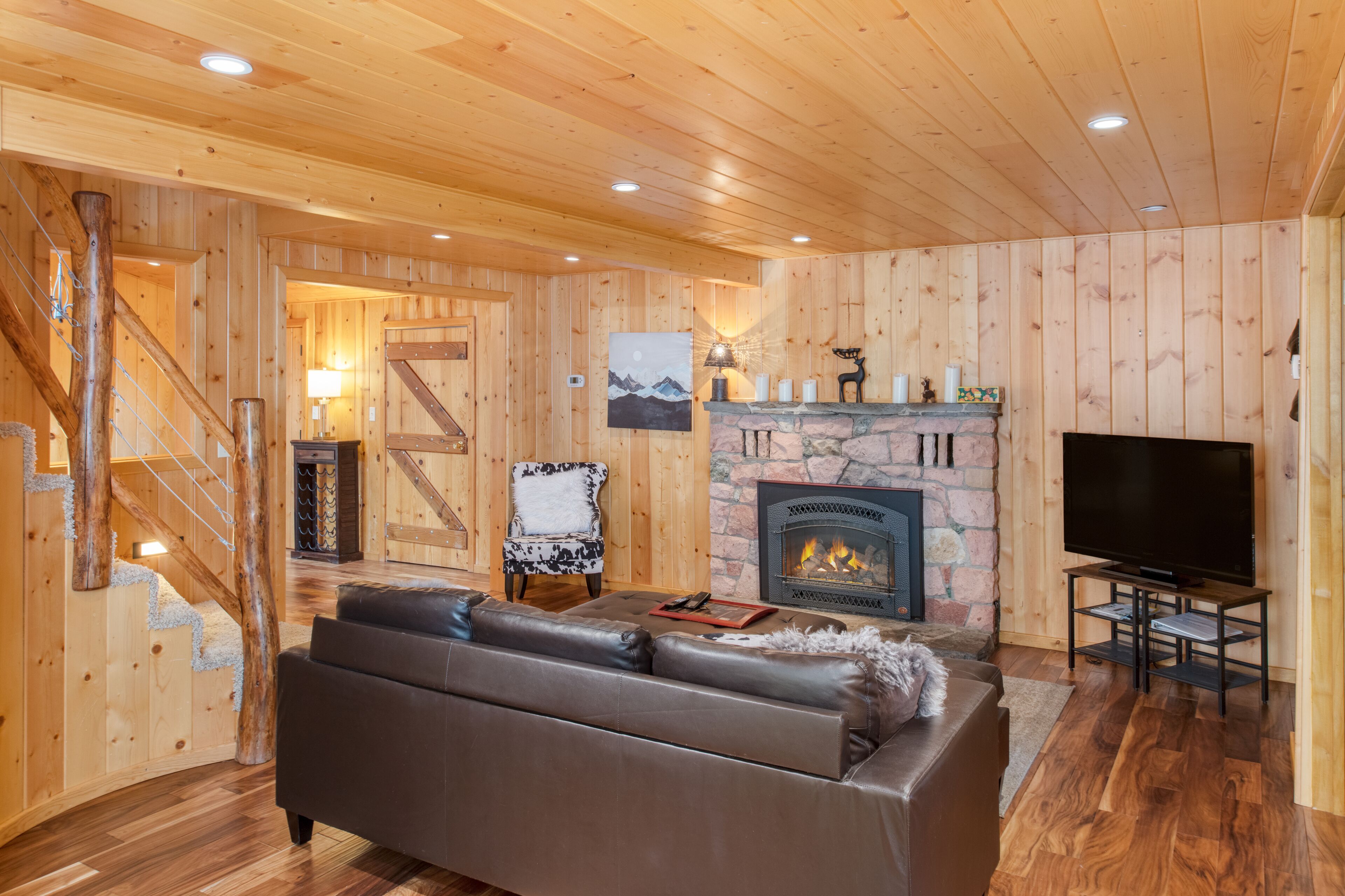 TV connectée, cheminée