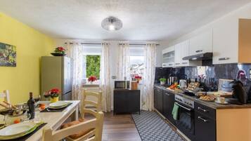 KĂŒhlschrank, Mikrowelle, Ofen, Herdplatte