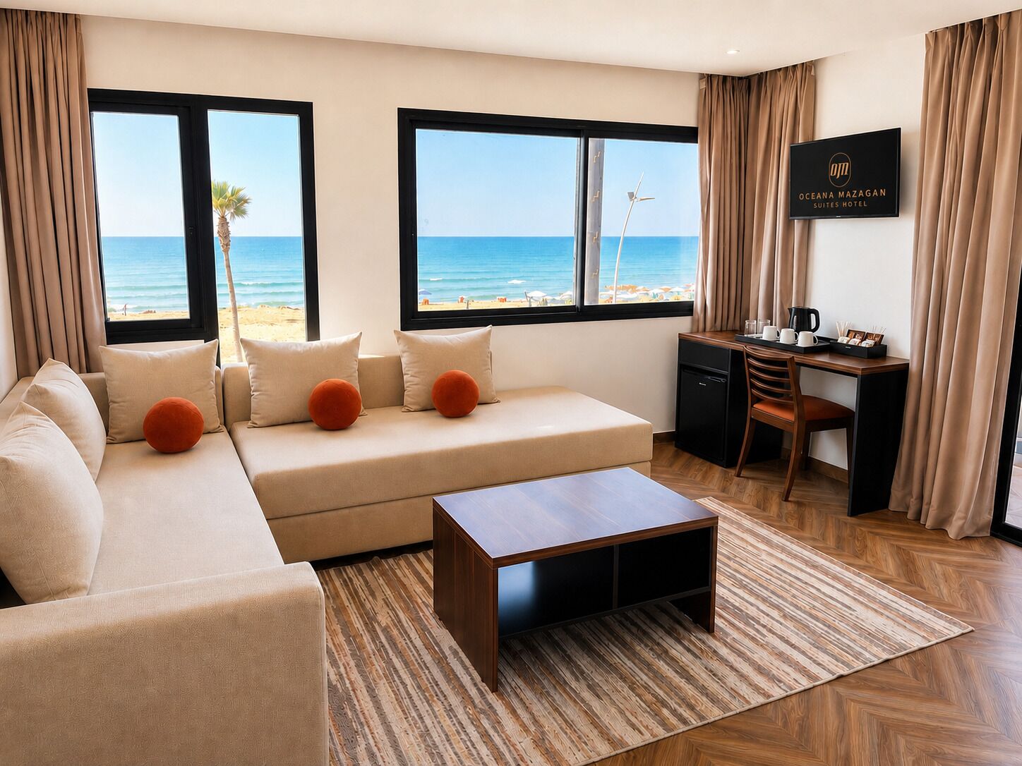 Suite Deluxe | 1 habitación, caja de seguridad en la habitación y escritorio 