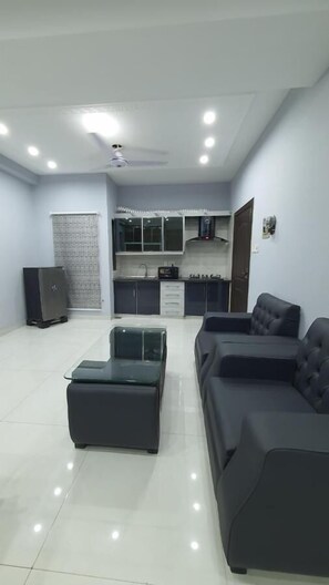 Área de estar no saguão