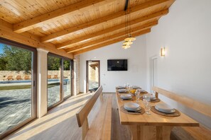 Dining - Charming Istrian villa with a sea view near Rovinj, Istria, Croatia (Gajana)