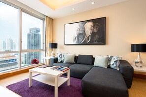Apartment, 2 Bedrooms, Balcony, Garden View | Living room - Serviced 2 Bed Skyvillas With View - Check in From 15h to 22h Only (Bangkok)