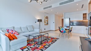 Design Apartment | Living area - Luxury StayCation - Tranquil Waters: 2BR Luxury Apart. in Dubai Marina  (Dubai)