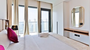 Design-Apartment | 2 Schlafzimmer, individuell dekoriert, Bügeleisen/Bügelbrett