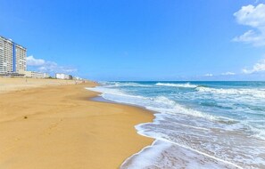 On the beach
