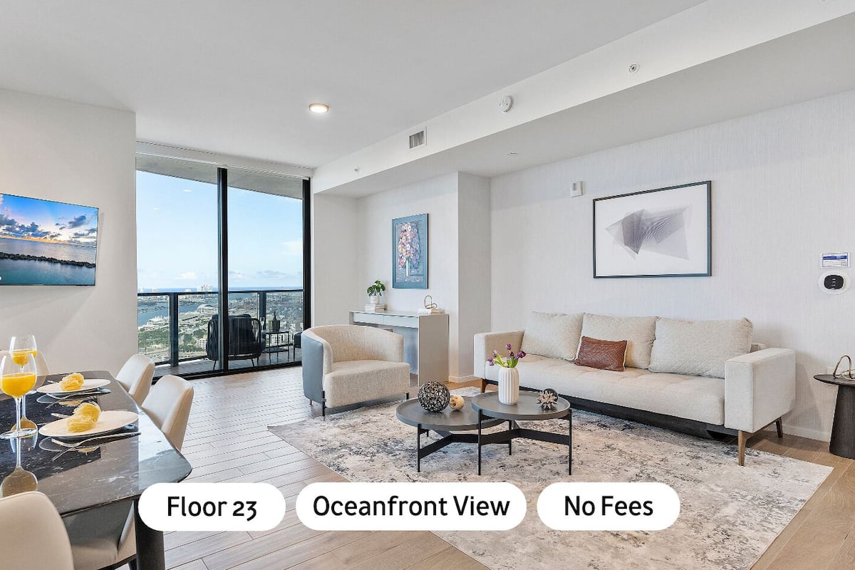 City Apartment, 2 Bedrooms, Ocean View, Oceanfront2309 | Living area