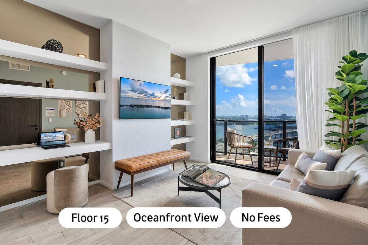 City-Apartment, 2 Schlafzimmer, Meerblick, Meerseite | Terrasse/Patio