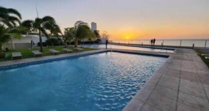 luxurious 2 bedroom beachfront apartment