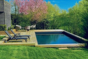 Piscine extérieure, piscine chauffée