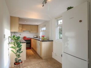 Fridge, dishwasher, electric kettle, toaster