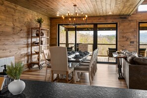 Dining - New Luxury Lodge Insane ⛰ Views & Beautiful Waterfall Pool 🌊  (Sevierville)