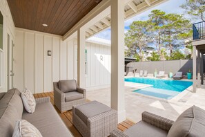 A heated pool
