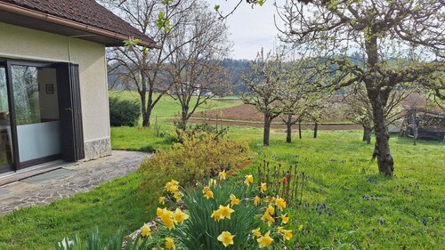 Apple Tree Cottage located in a private garden with an orchard comfortable for 8