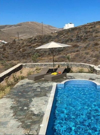 Stelios-Korina Villa with Pool an Stunning View Posidonia Syros Cyclades Greece
