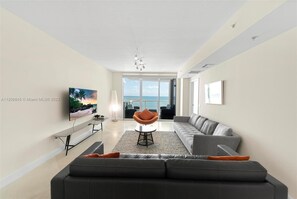 Living area - Luxury Mid-beach, Oceanfront 3BR, 3-Bath condo in Faena district. 16th floor. (Miami Beach)