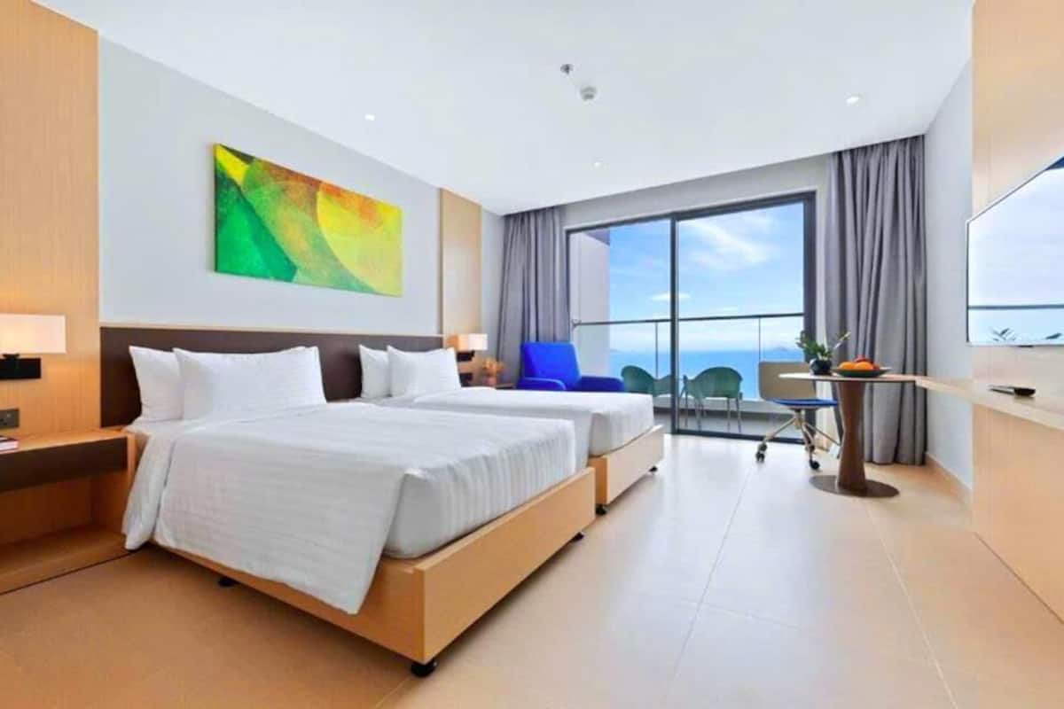 Condo familiar | 1 habitación, ropa de cama de alta calidad y edredón