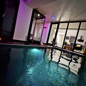 A heated pool
