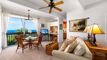 Condo, 1 King Bed with Sofa bed (Kona Mansions#211) | Living area