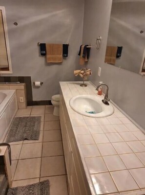 Eco-friendly toiletries, towels, soap, toilet paper