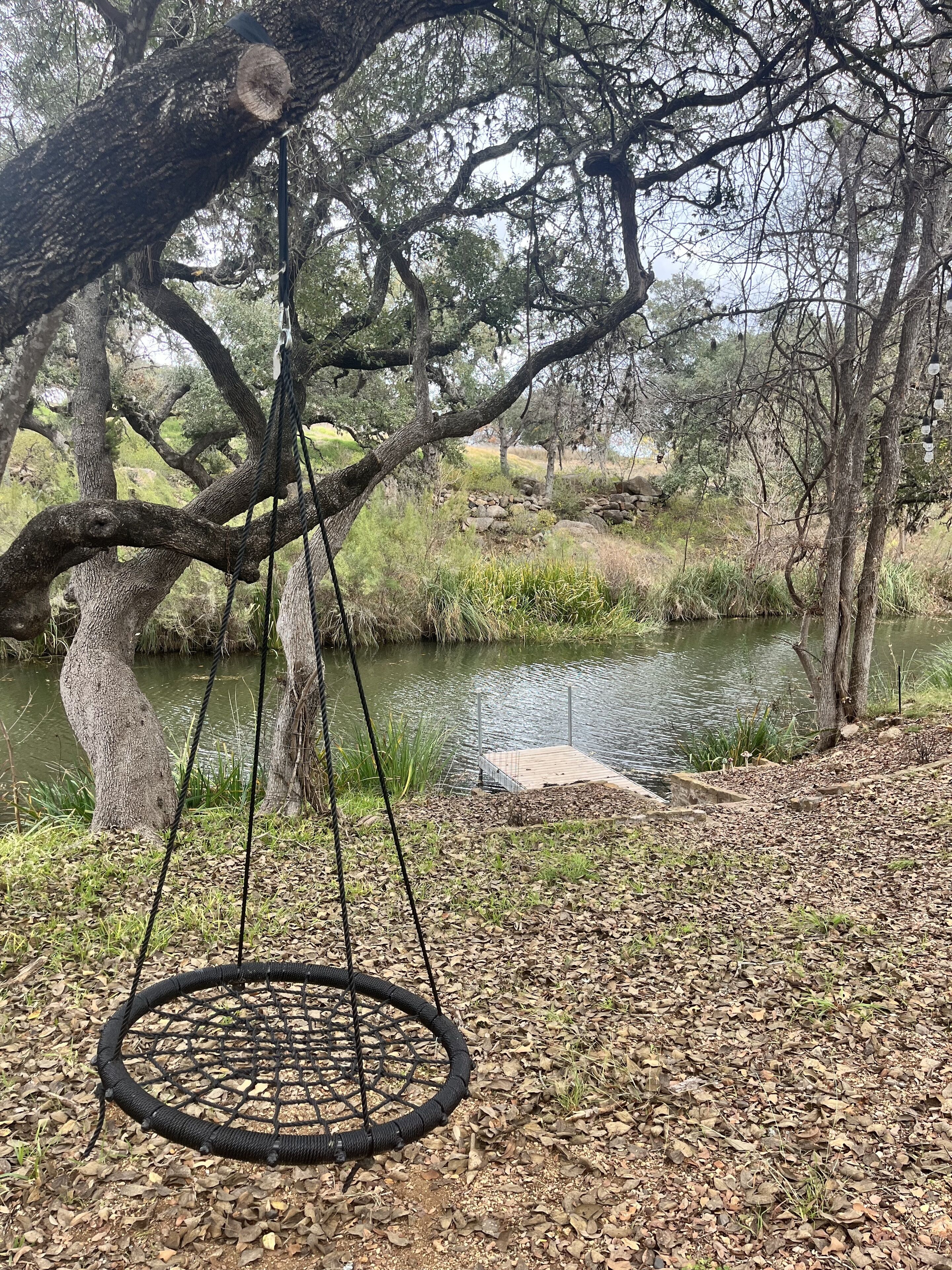 Family friendly LBJ Lake House with outdoor fire pit and large private lot 