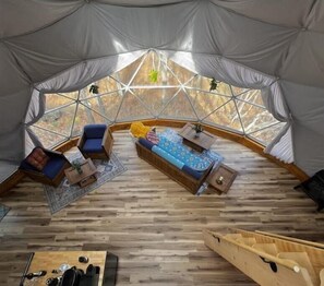 Interior - Secluded Geodome with Heat & Air, Bath & Kitchen! 10 Min to West Jefferson! (West Jefferson)