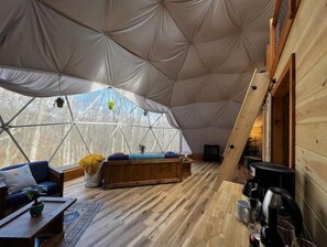 Interior - Secluded Geodome with Heat & Air, Bath & Kitchen! 10 Min to West Jefferson! (West Jefferson)