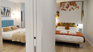 2 dormitorios, tabla de planchar con plancha, wifi y ropa de cama