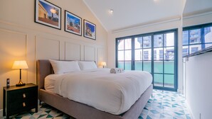 Apartemen | 1 kamar tidur, seprai premium, setrika/meja setrika, dan Wi-Fi gratis
