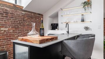 Frigorifero, macchina per tè/caffè, tostapane